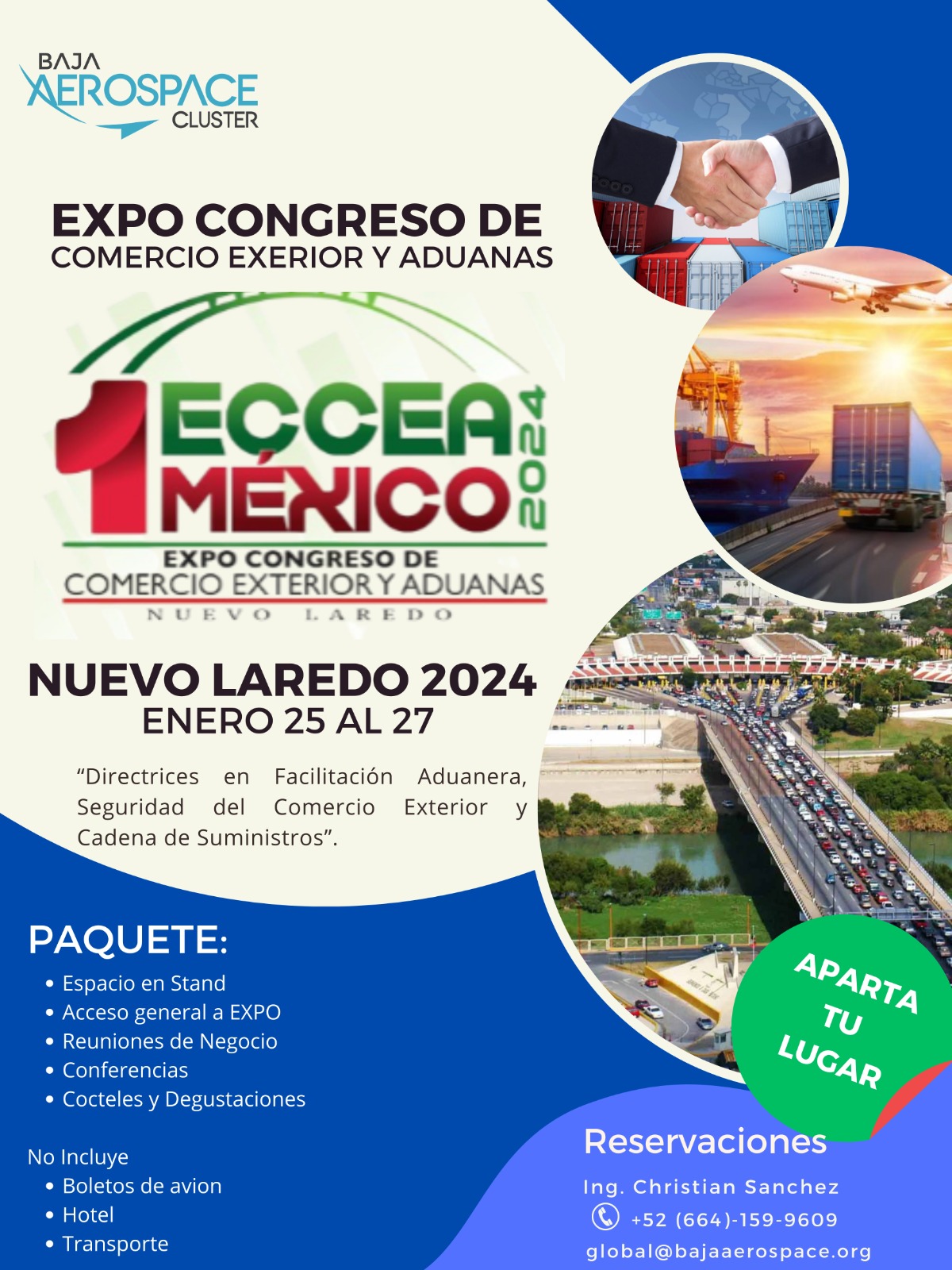 1er Expo Congreso de Comercio Exterior y Aduanas 2024 Cluster Baja